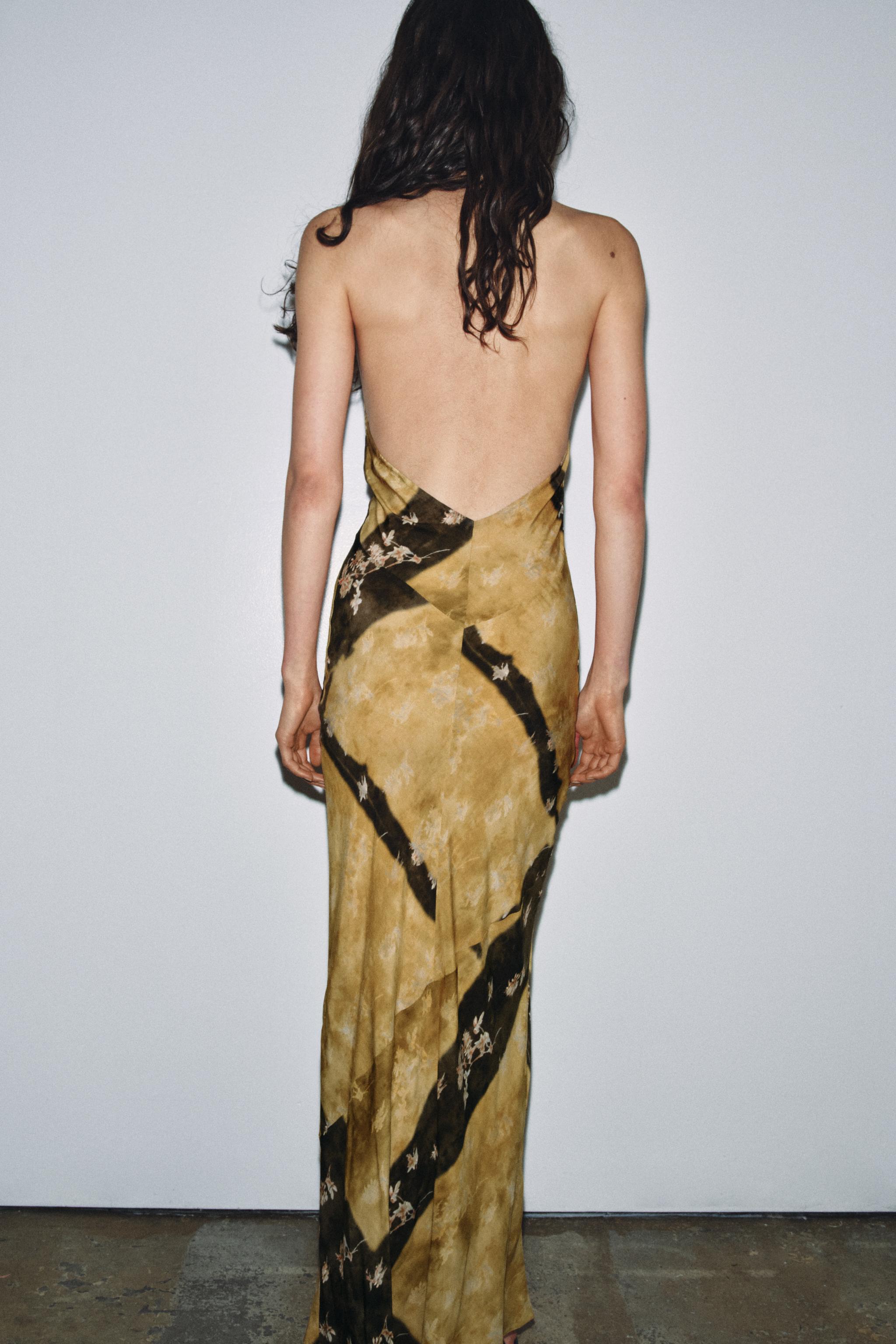 ROBE LONGUE IMPRIMÉE HALTER